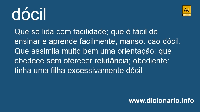 Significado de dceis