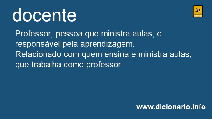 Significado de docente