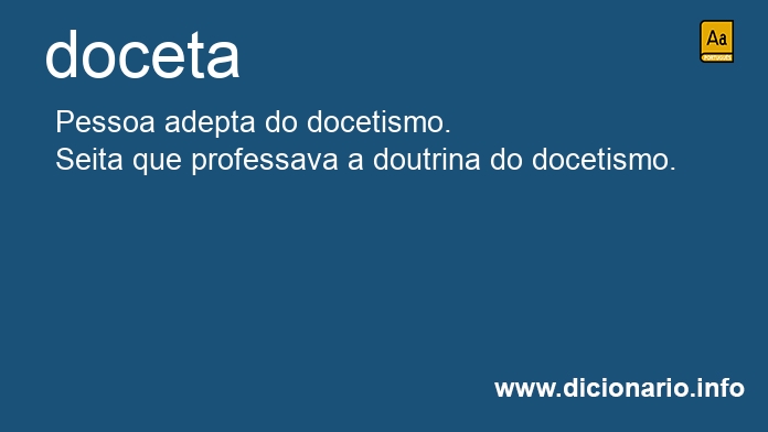 Significado de docetas