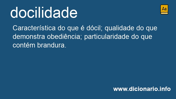 Significado de docilidades