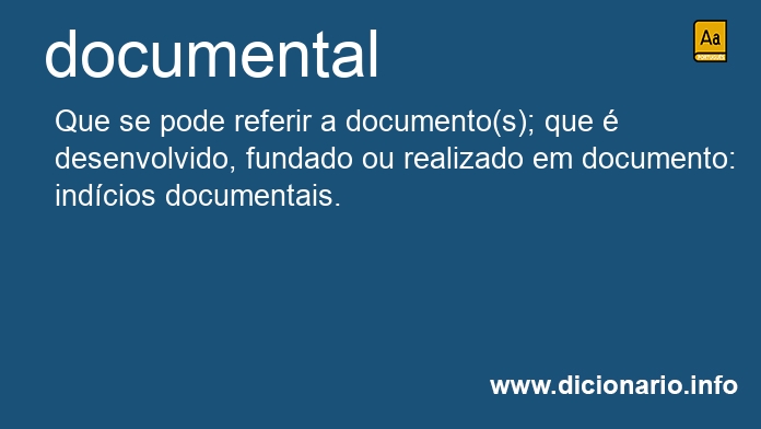 Significado de documental