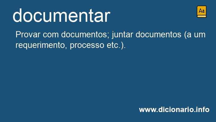 Significado de documentar