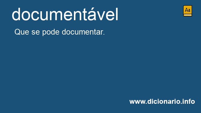 Significado de documentvel
