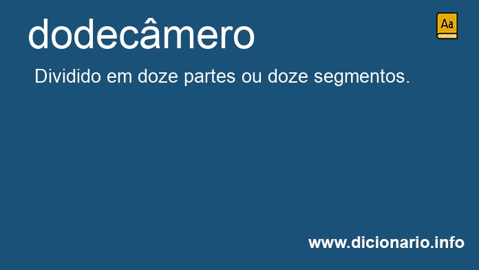 Significado de dodec�mero