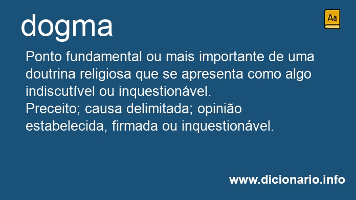 Significado de dogma