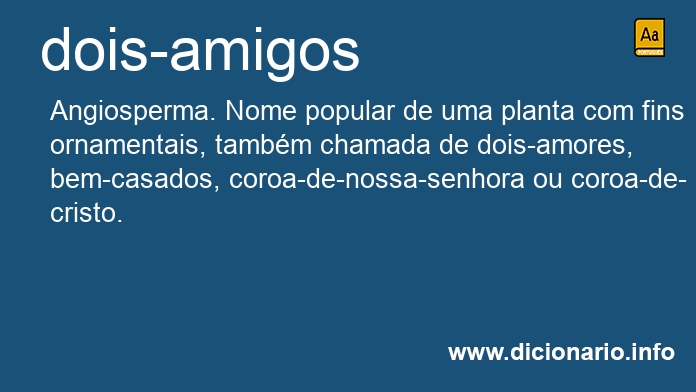 Significado de dois-amigos