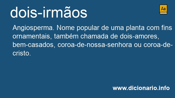 Significado de dois-irmos