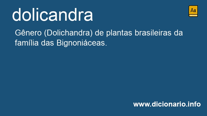 Significado de dolicandra