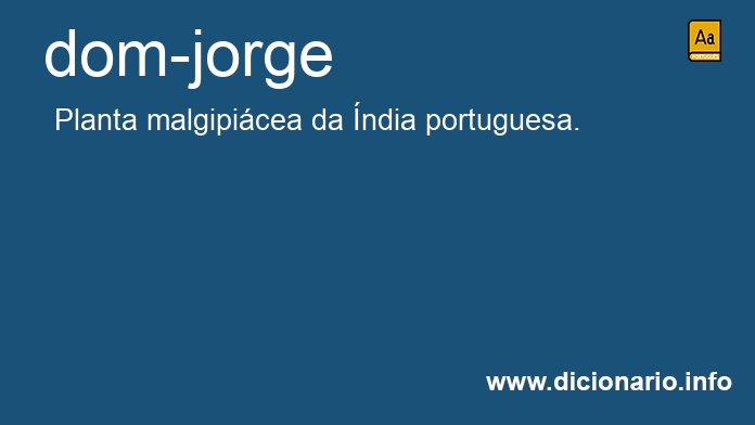 Significado de dom-jorge