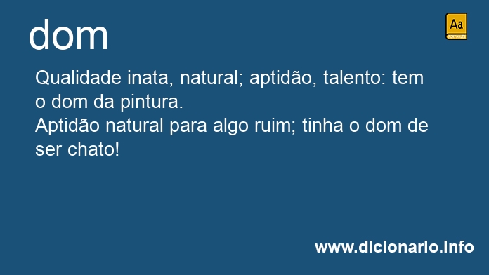 Significado de dom