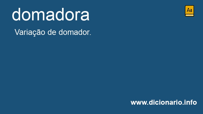 Significado de domadora