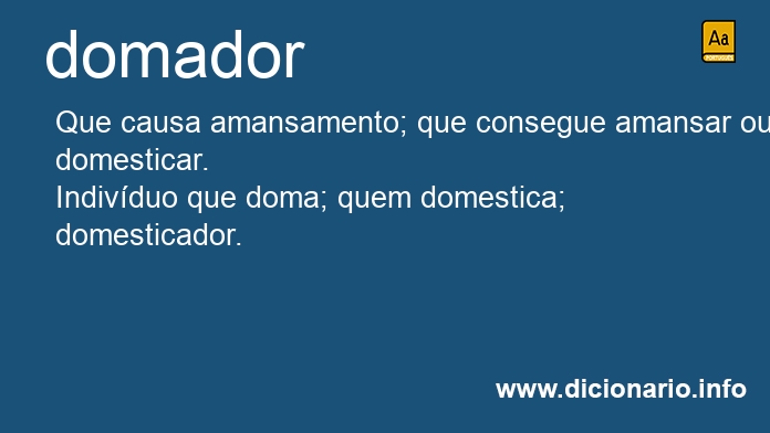 Significado de domadores