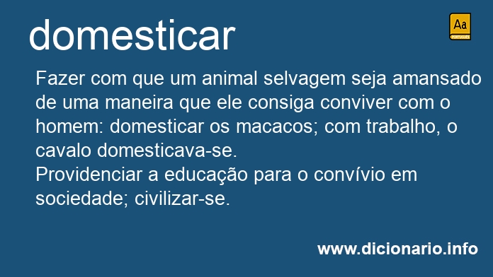 Significado de domesticado