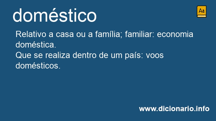 Significado de domstico