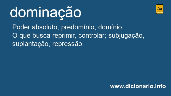 Significado de dominao