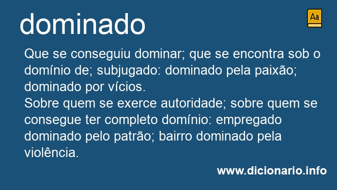 Significado de dominada