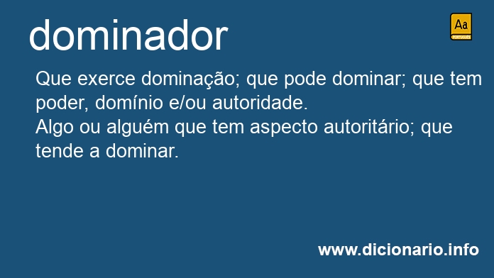 Significado de dominador