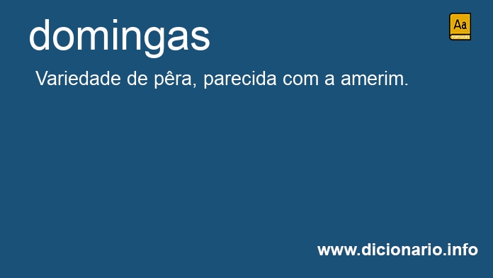 Significado de domingas