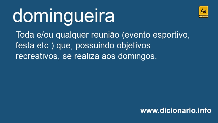 Significado de domingueiras