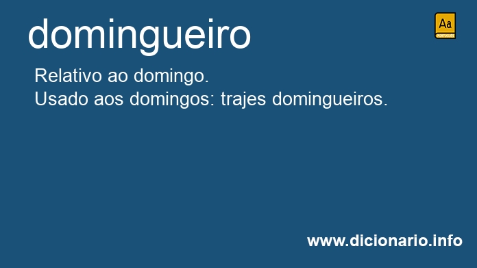 Significado de domingueiro