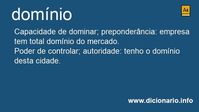 Significado de domnio