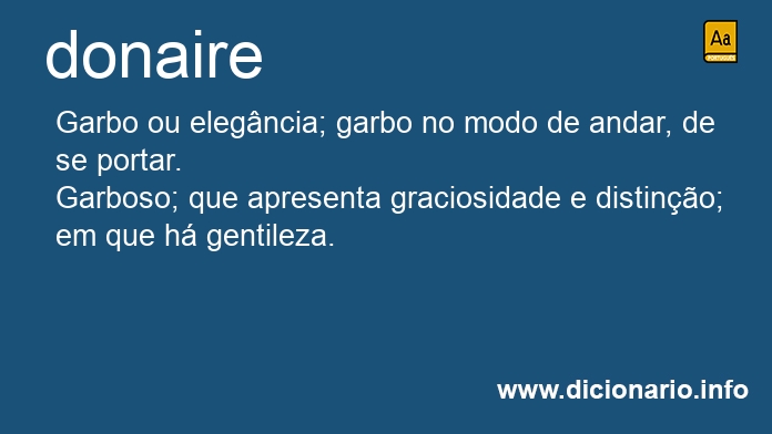 Significado de donaire