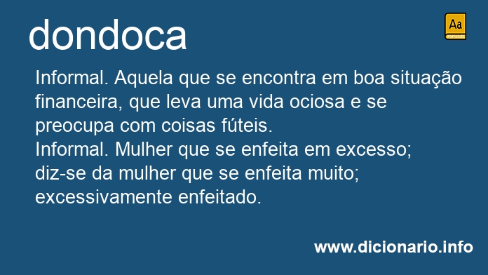 Significado de dondoca