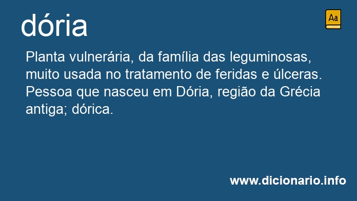 Significado de dria
