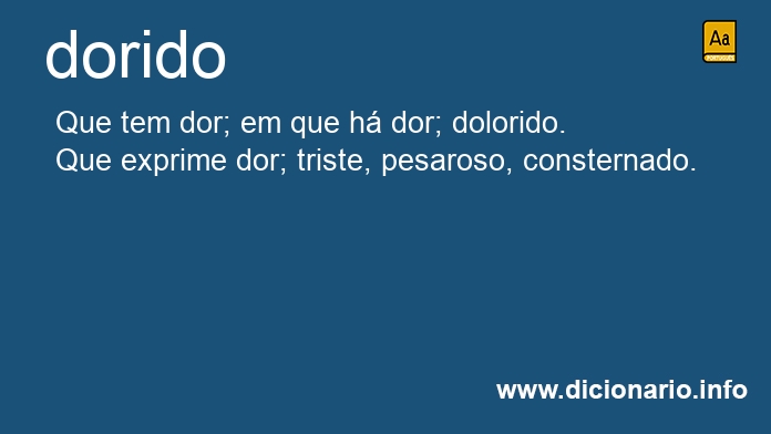 Significado de dorido