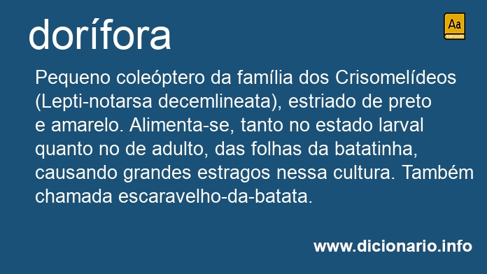 Significado de dorfora