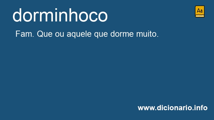 Significado de dorminhoco