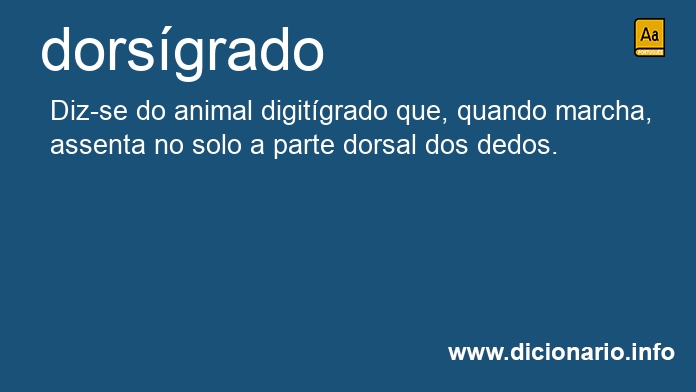 Significado de dorsgrado