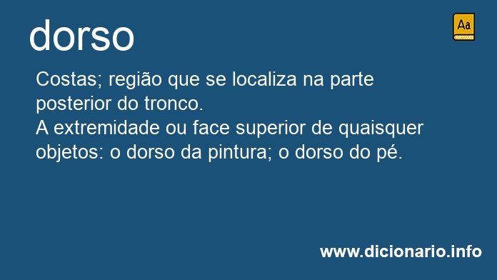 Significado de dorso