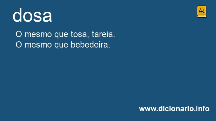 Significado de dosa