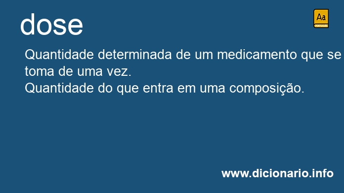 Significado de dose