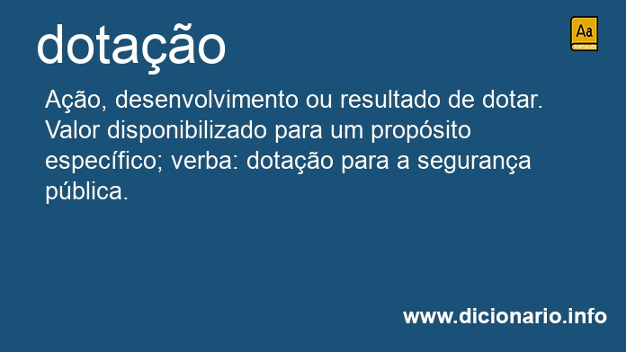 Significado de dotao