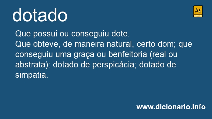 Significado de dotada
