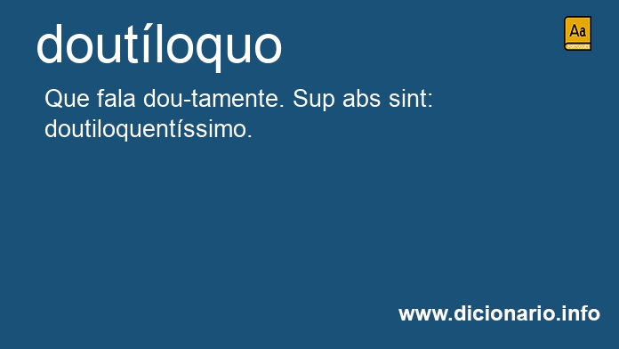 Significado de doutloquo