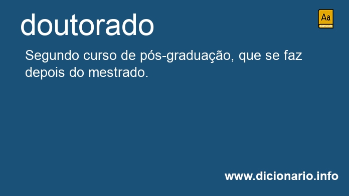 Significado de doutorados