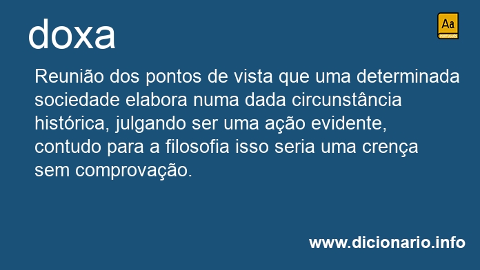 Significado de doxa