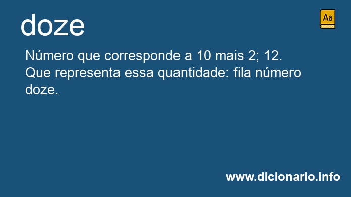 Significado de doze