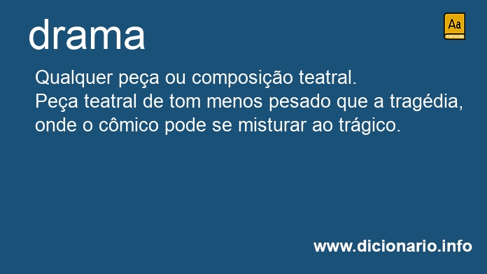 Significado de dramas