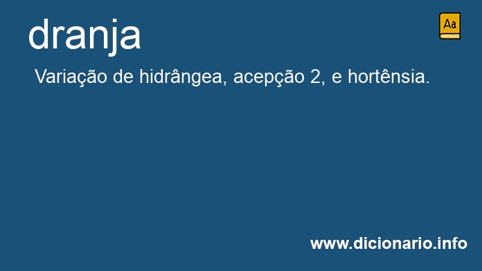 Significado de dranja