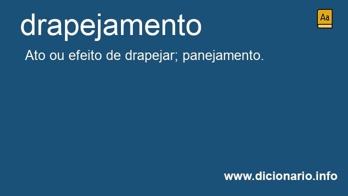 Significado de drapejamento