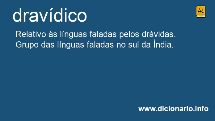 Significado de dravdico