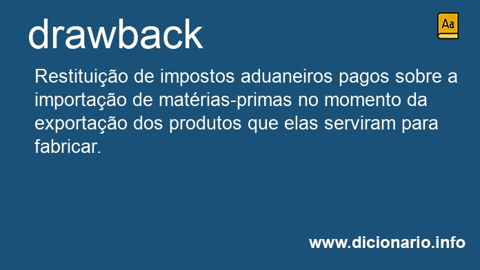 Significado de drawback