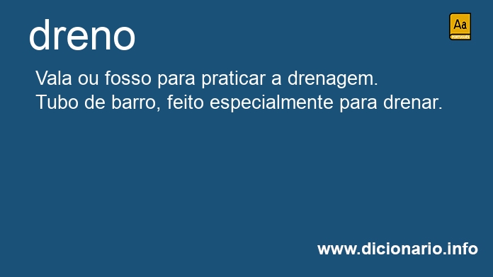 Significado de dreno