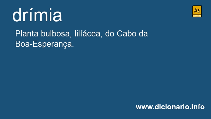 Significado de drmia