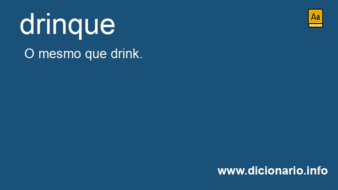 Significado de drinque