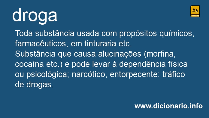 Significado de droga